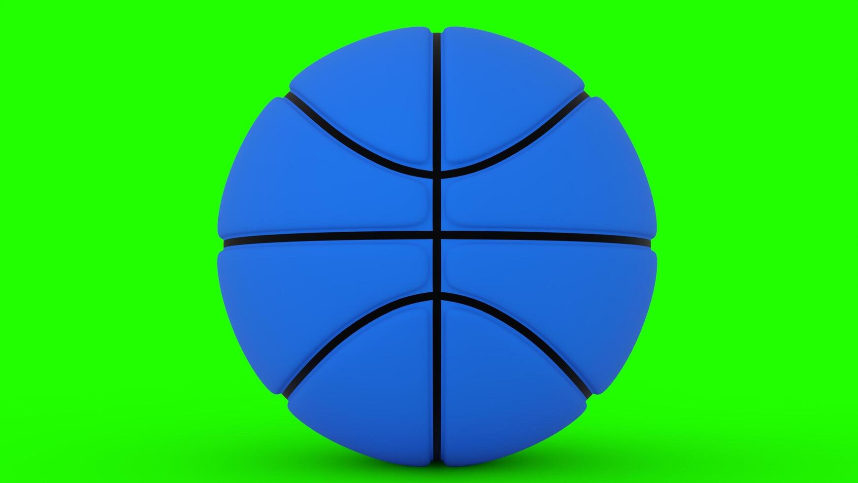 Basketball with green background photo