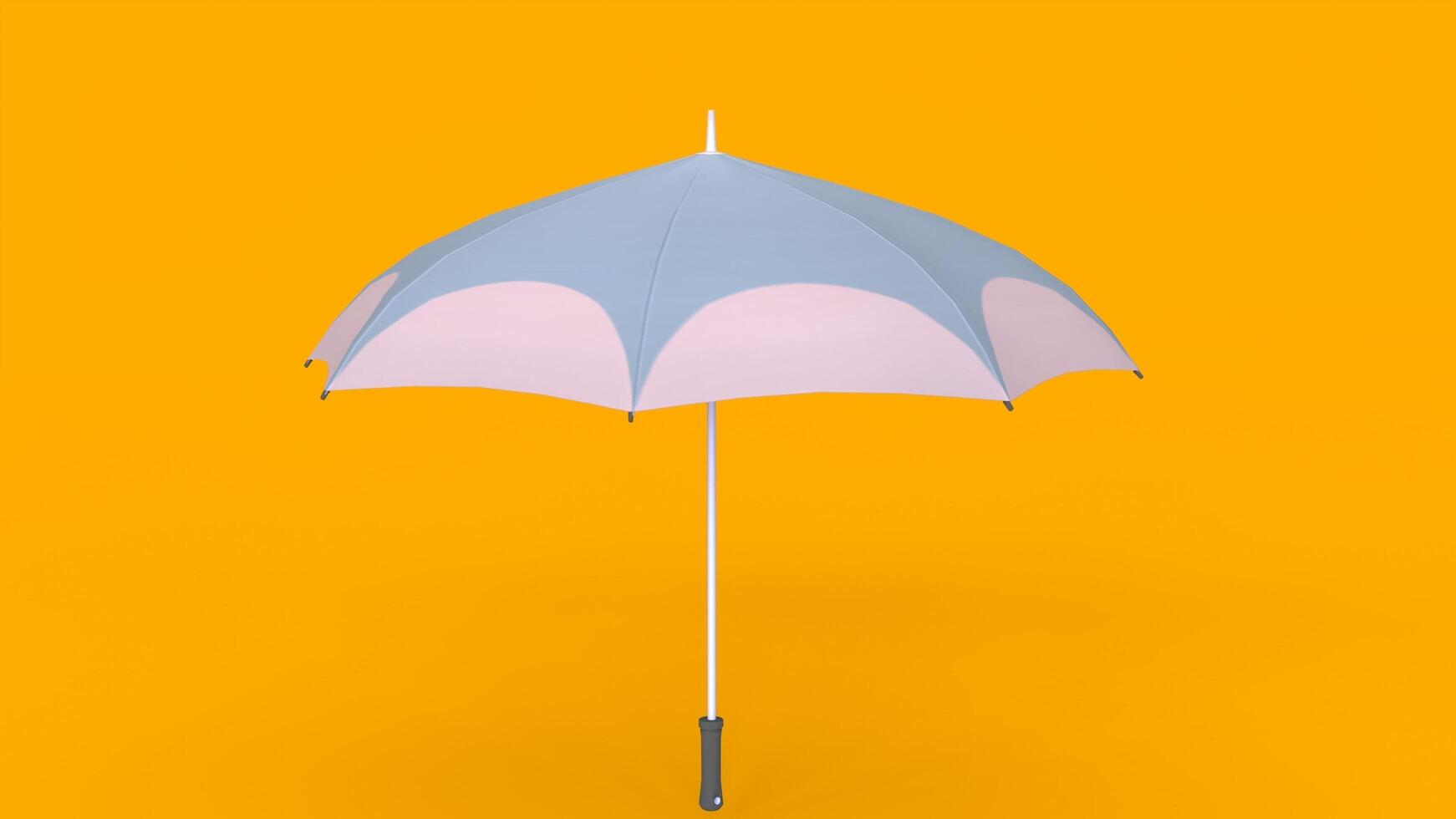umbrella with yellow background photo