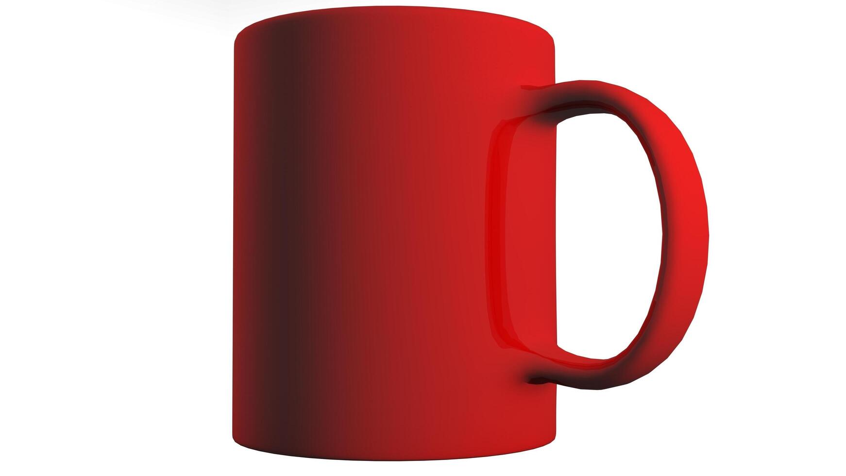 red plastic cup with white background photo