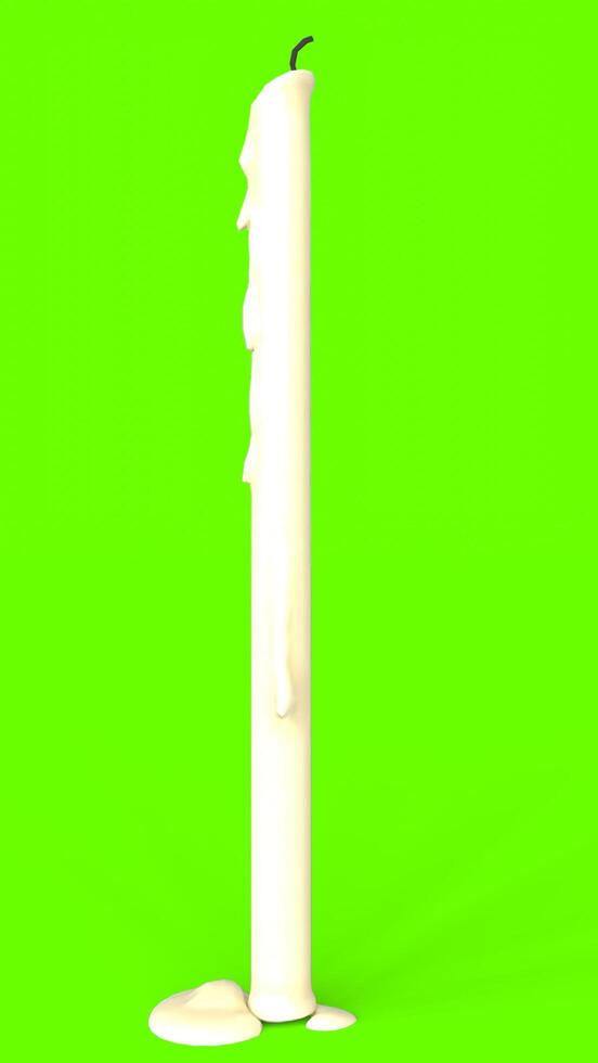 candle with green background photo
