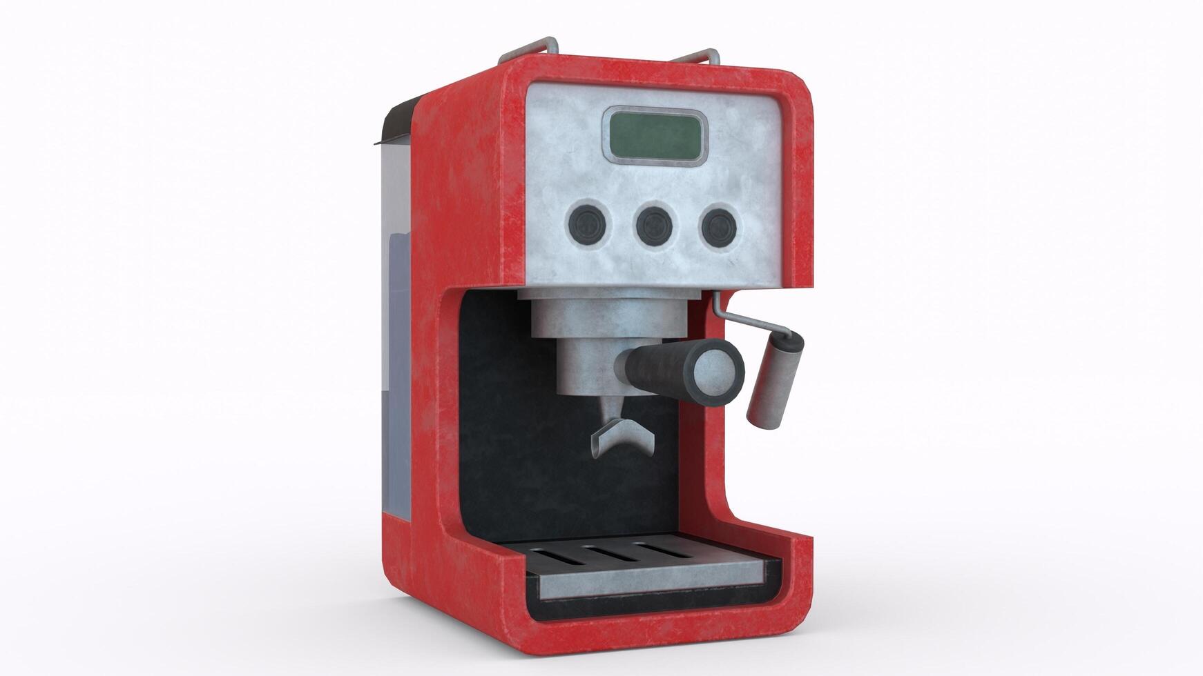 coffee machine with white background photo
