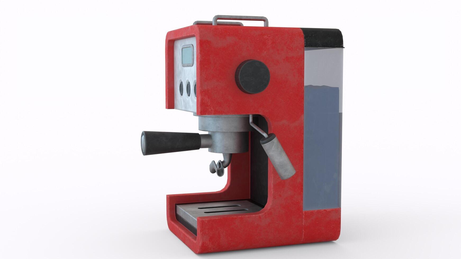 coffee machine with white background photo