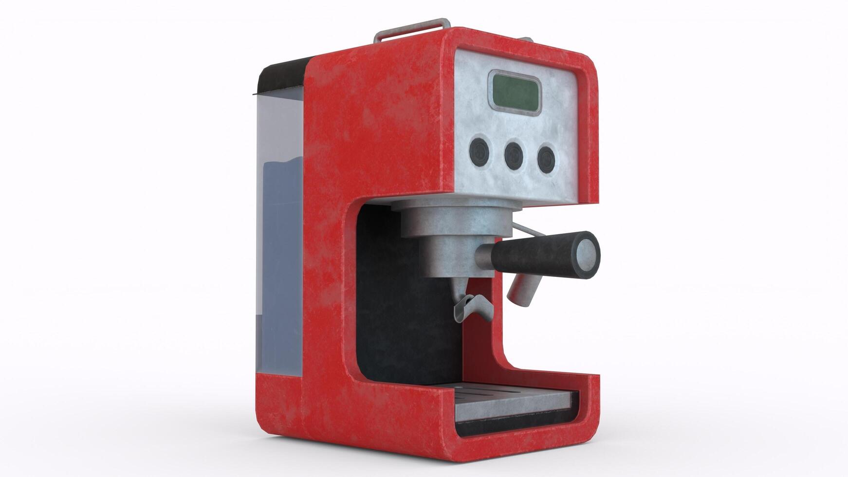 coffee machine with white background photo