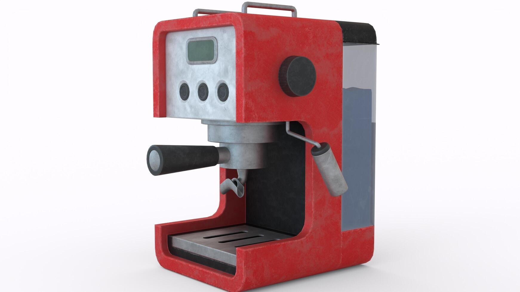 coffee machine with white background photo
