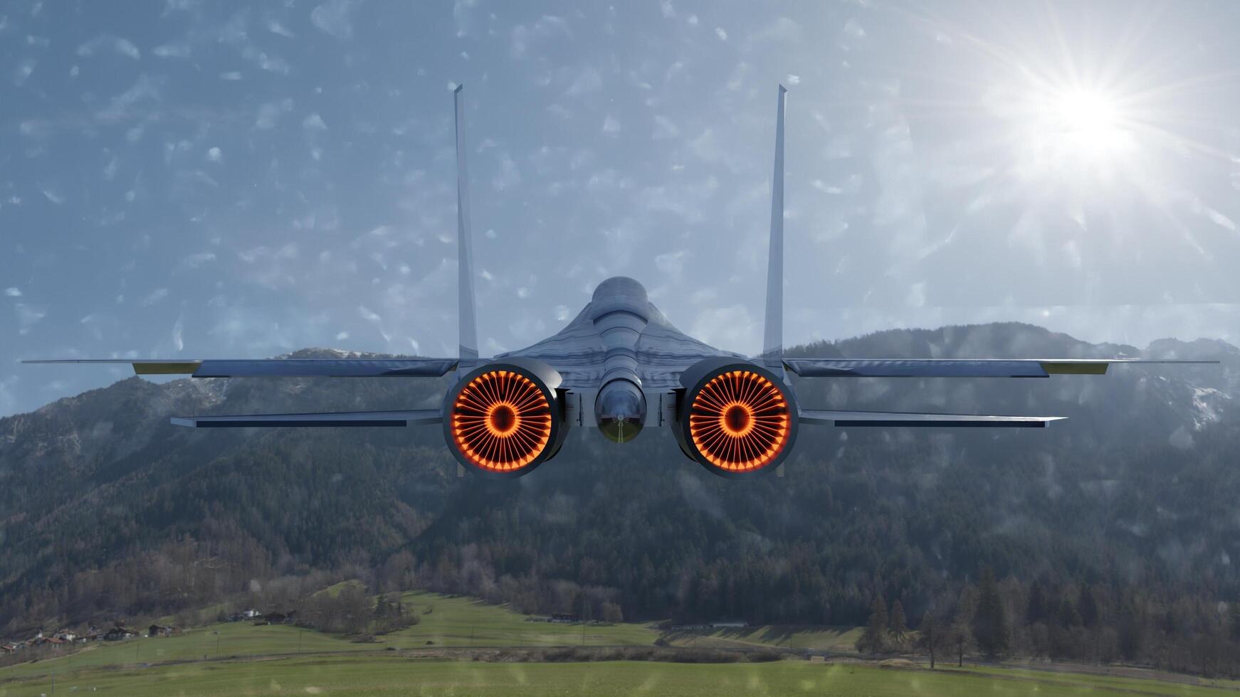 Fighter aircraft photo with different different angle view