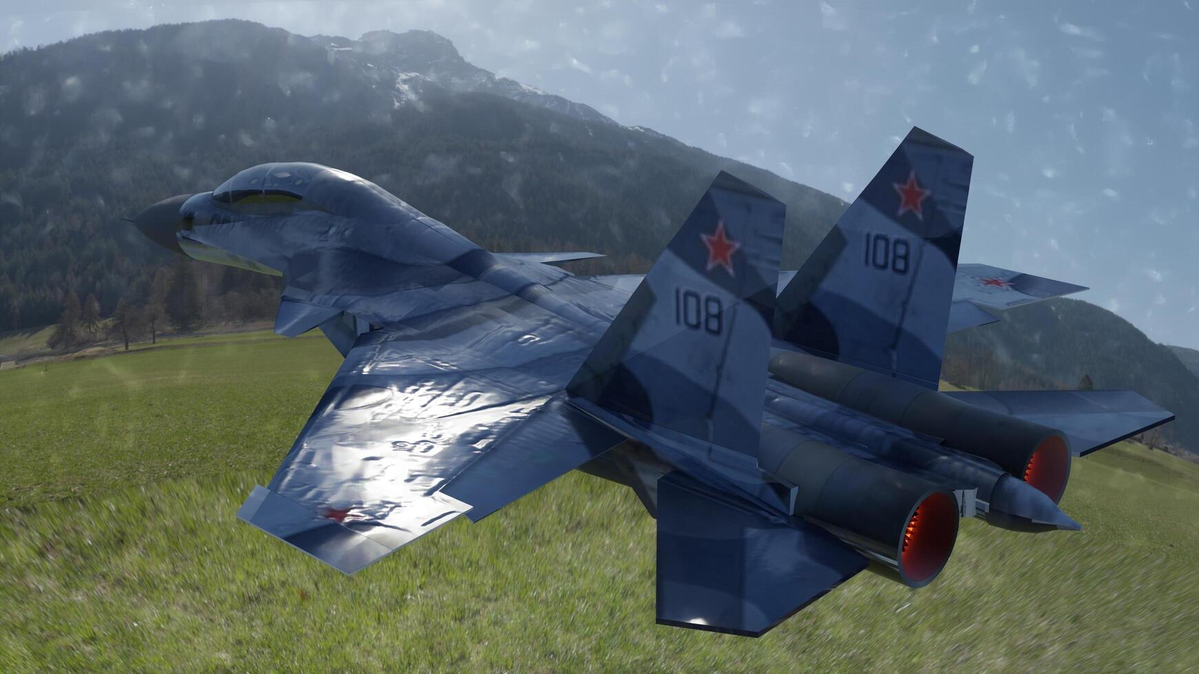 Fighter aircraft photo with different different angle view