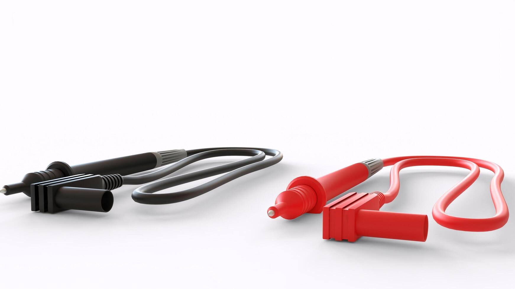 plug cable white background photo