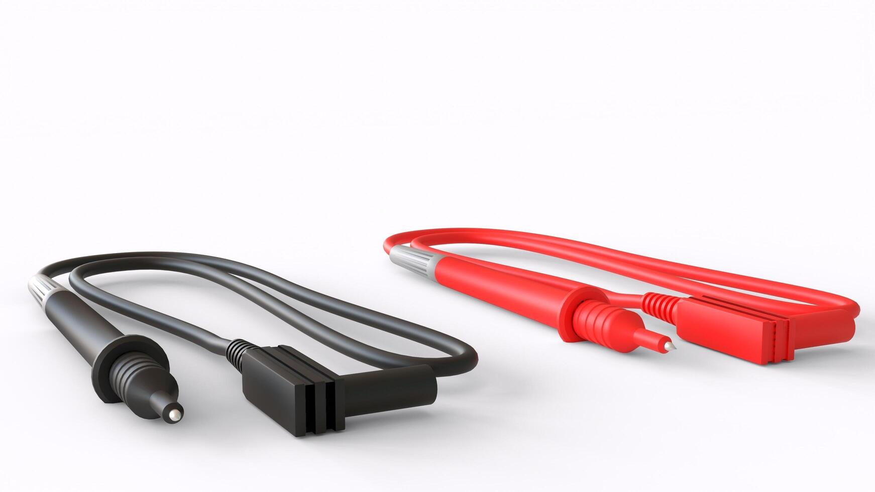 plug cable white background photo