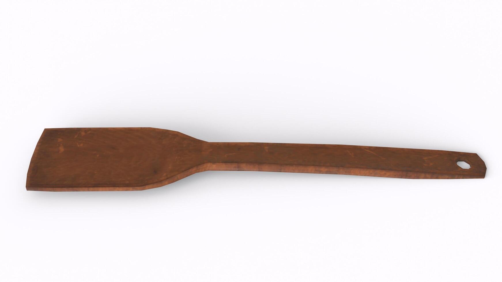 kitchen spoon with white background photo