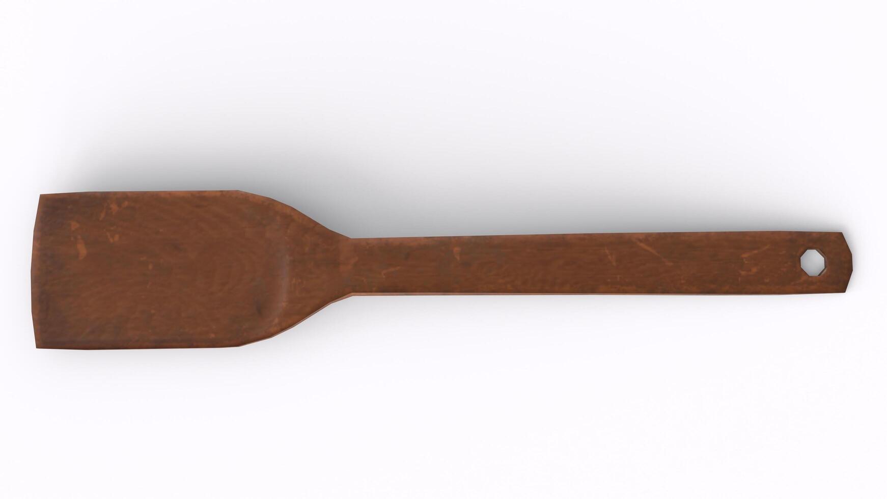 kitchen spoon with white background photo