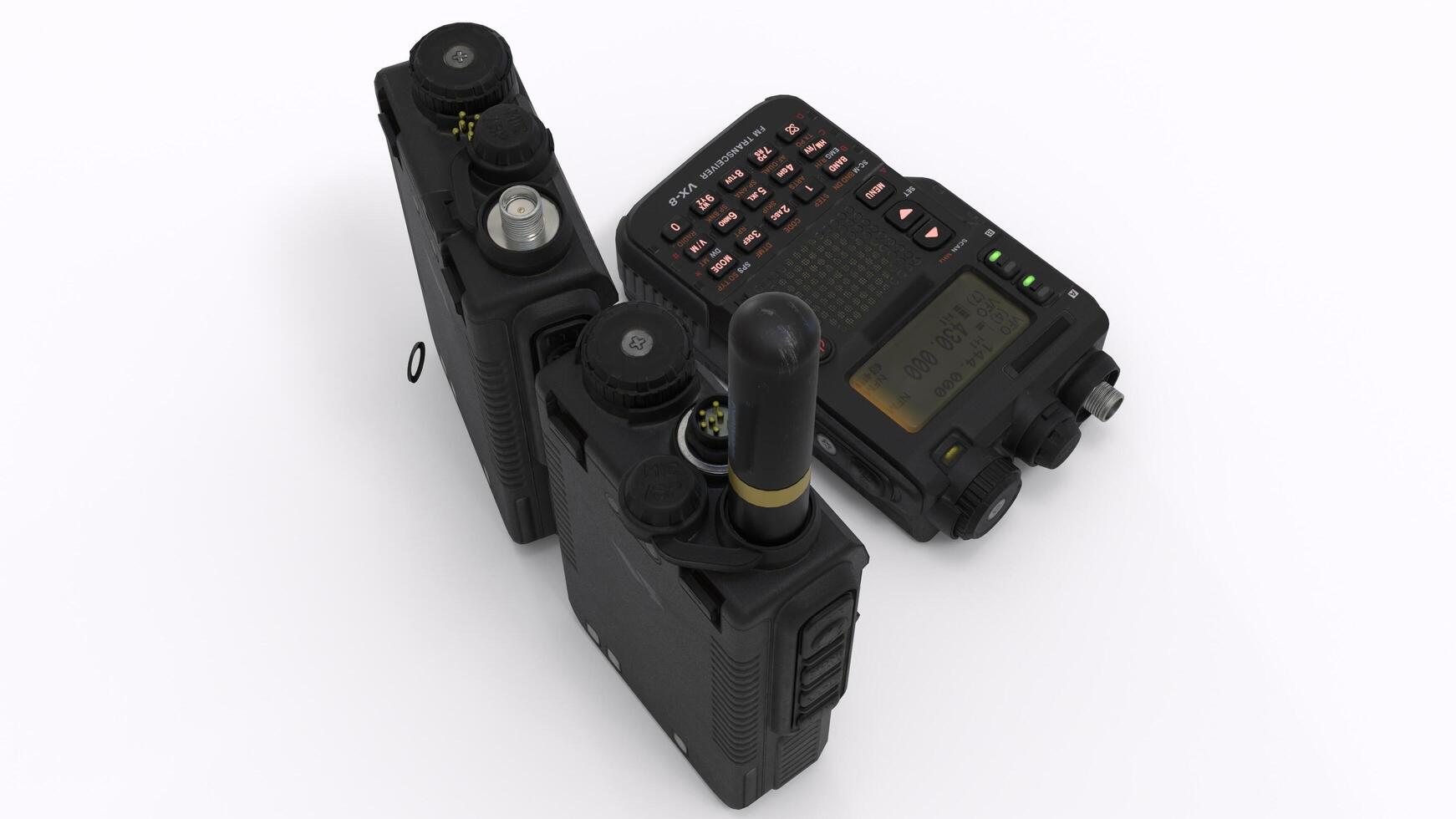 walkie talkie with white background photo