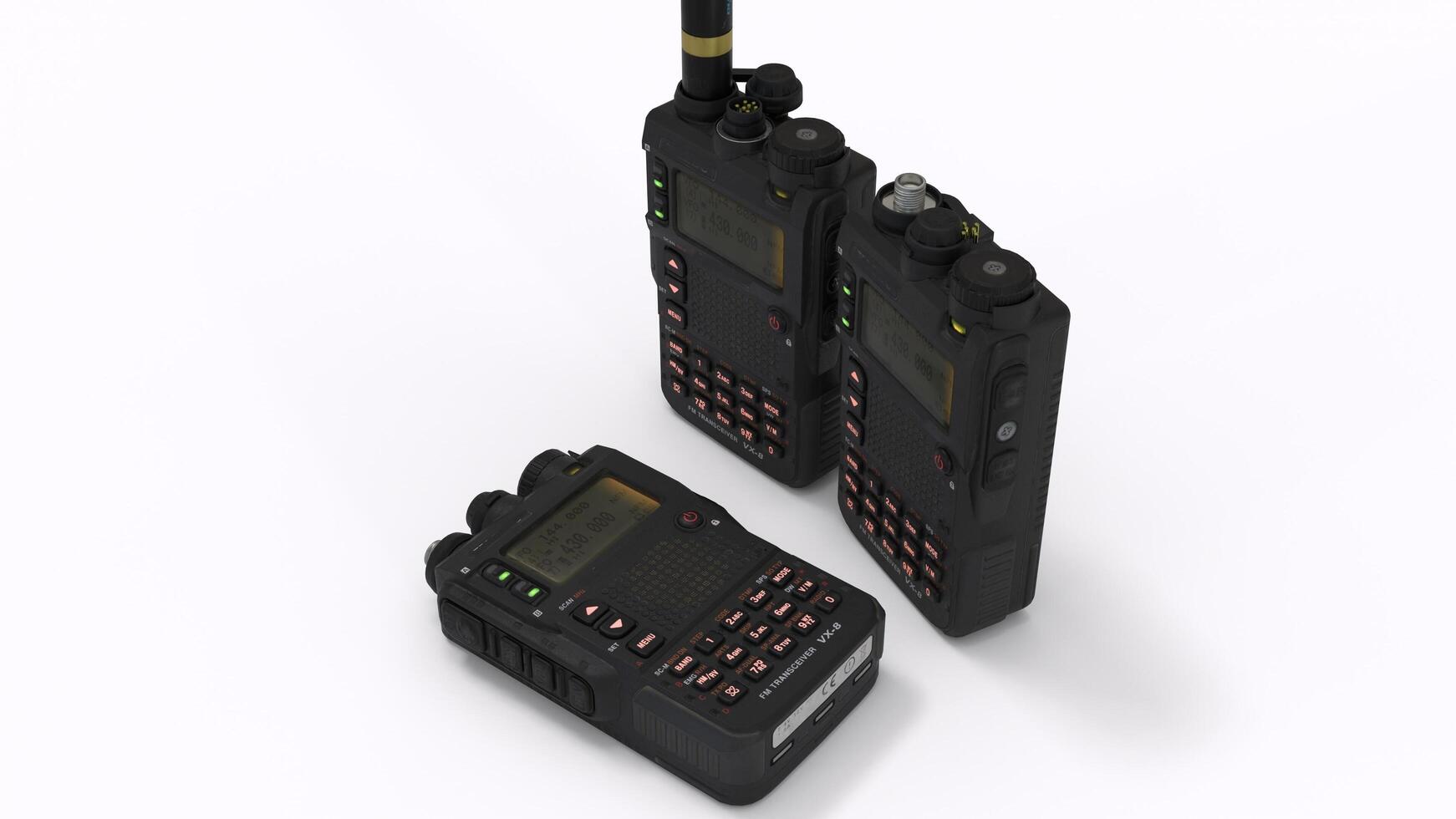 walkie talkie with white background photo