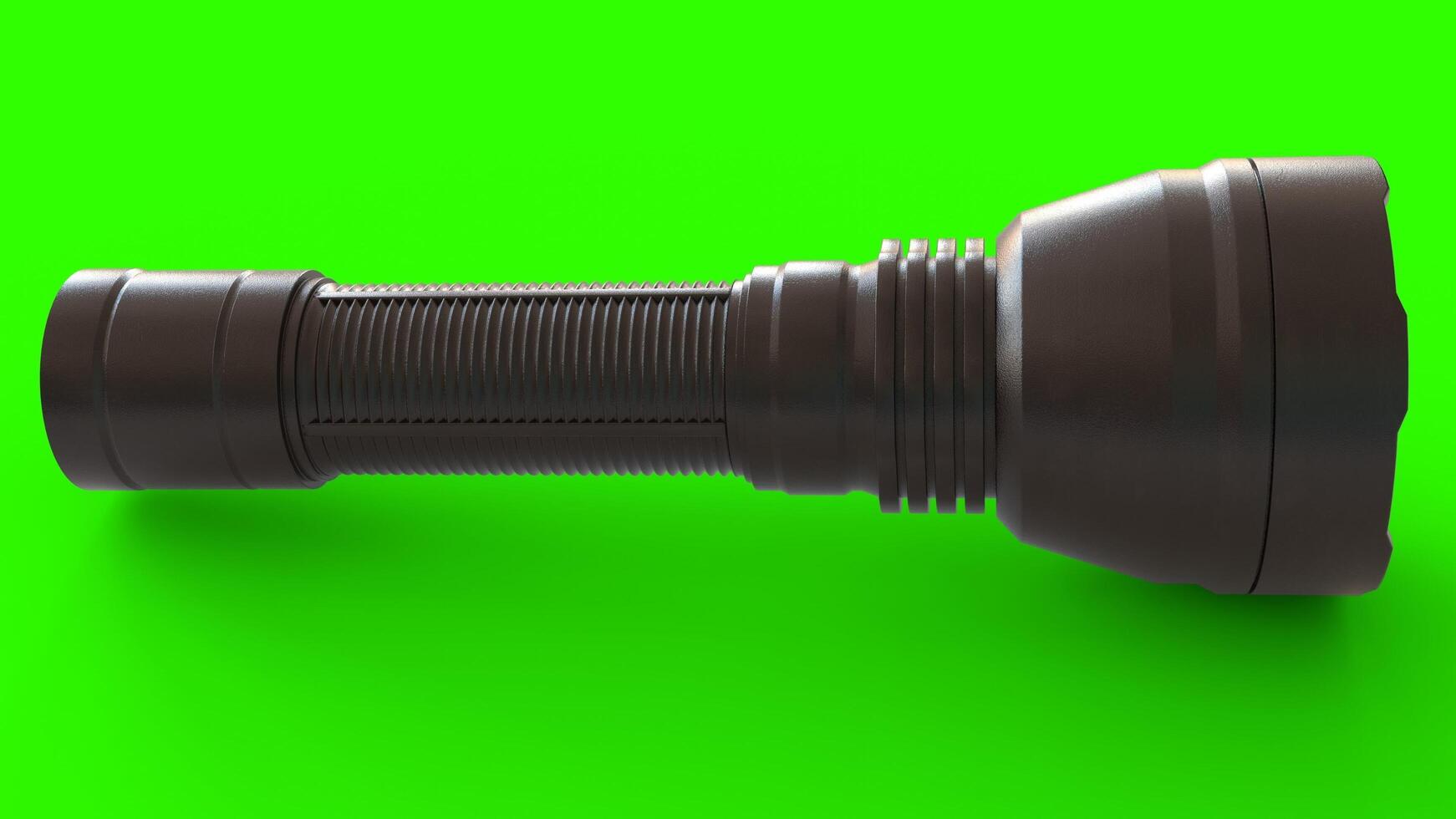 LED Torch Light with green background photo