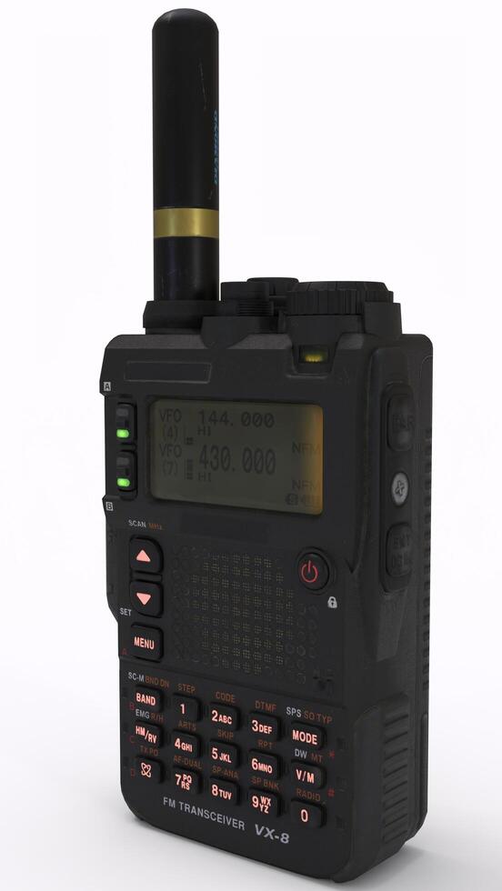 walkie talkie with white background photo