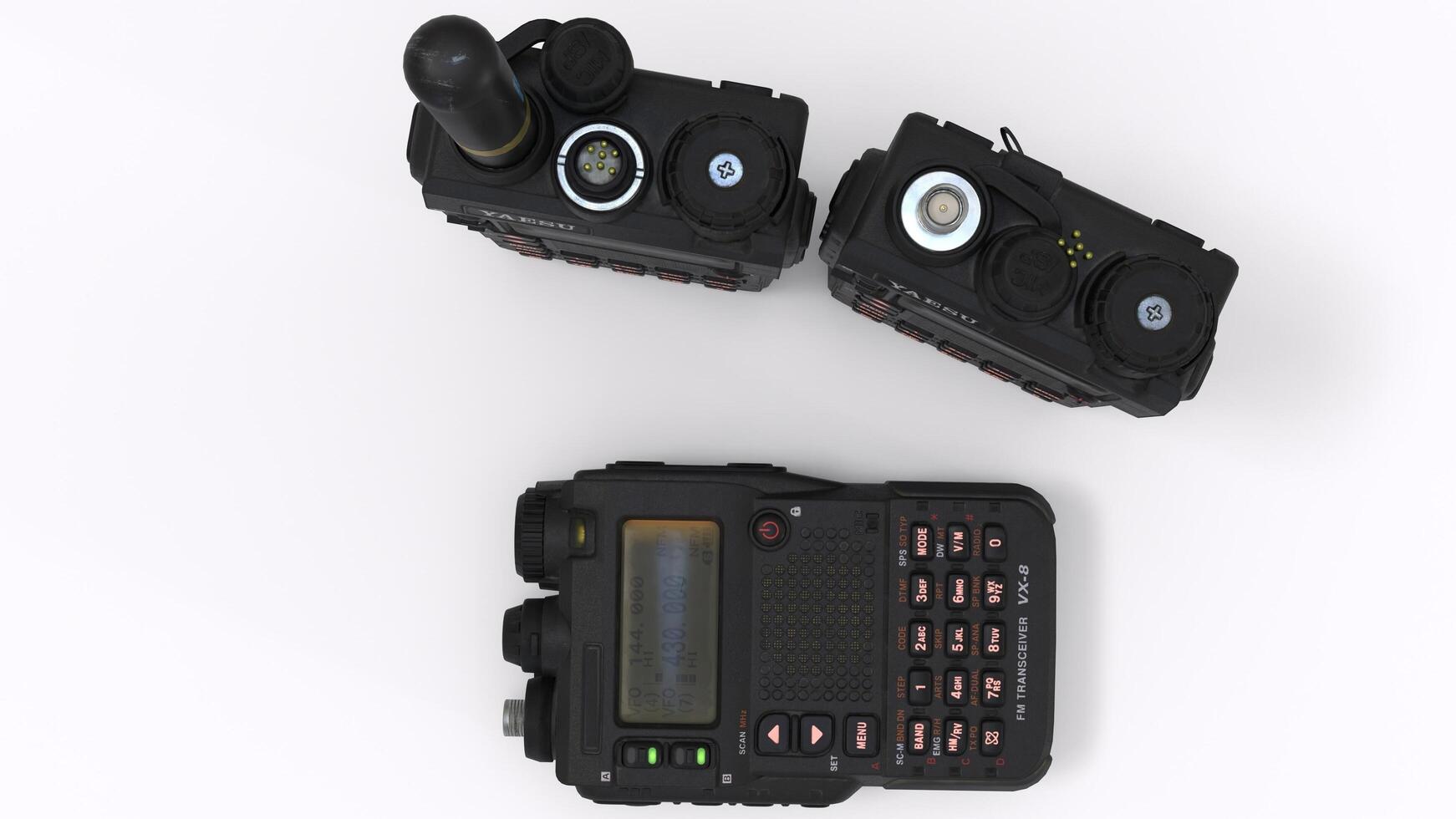 walkie talkie with white background photo