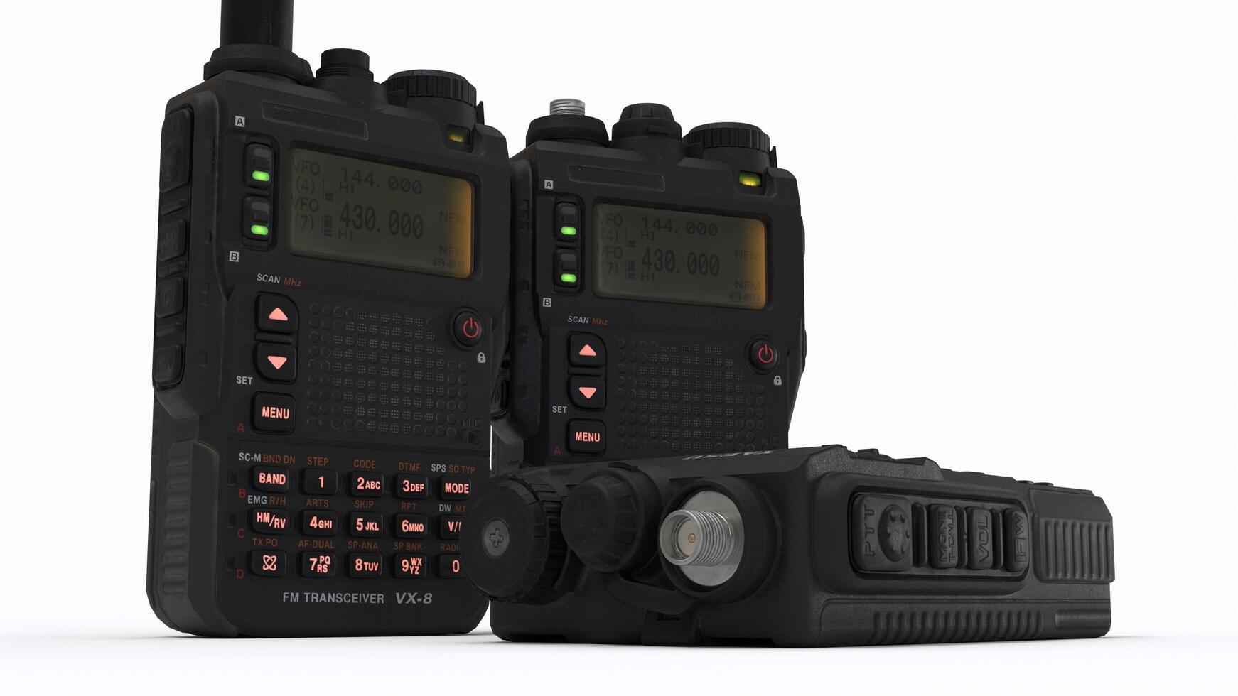 walkie talkie with white background photo