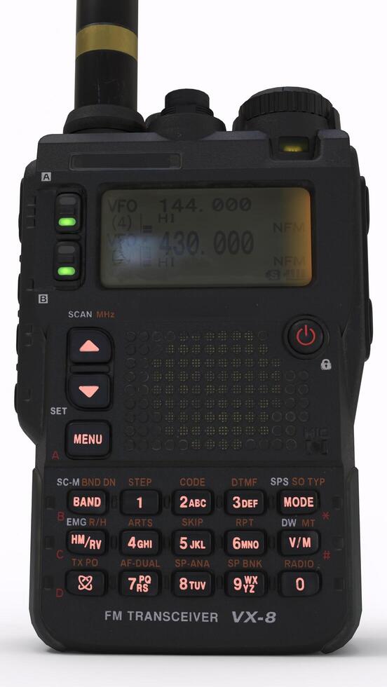 walkie talkie with white background photo