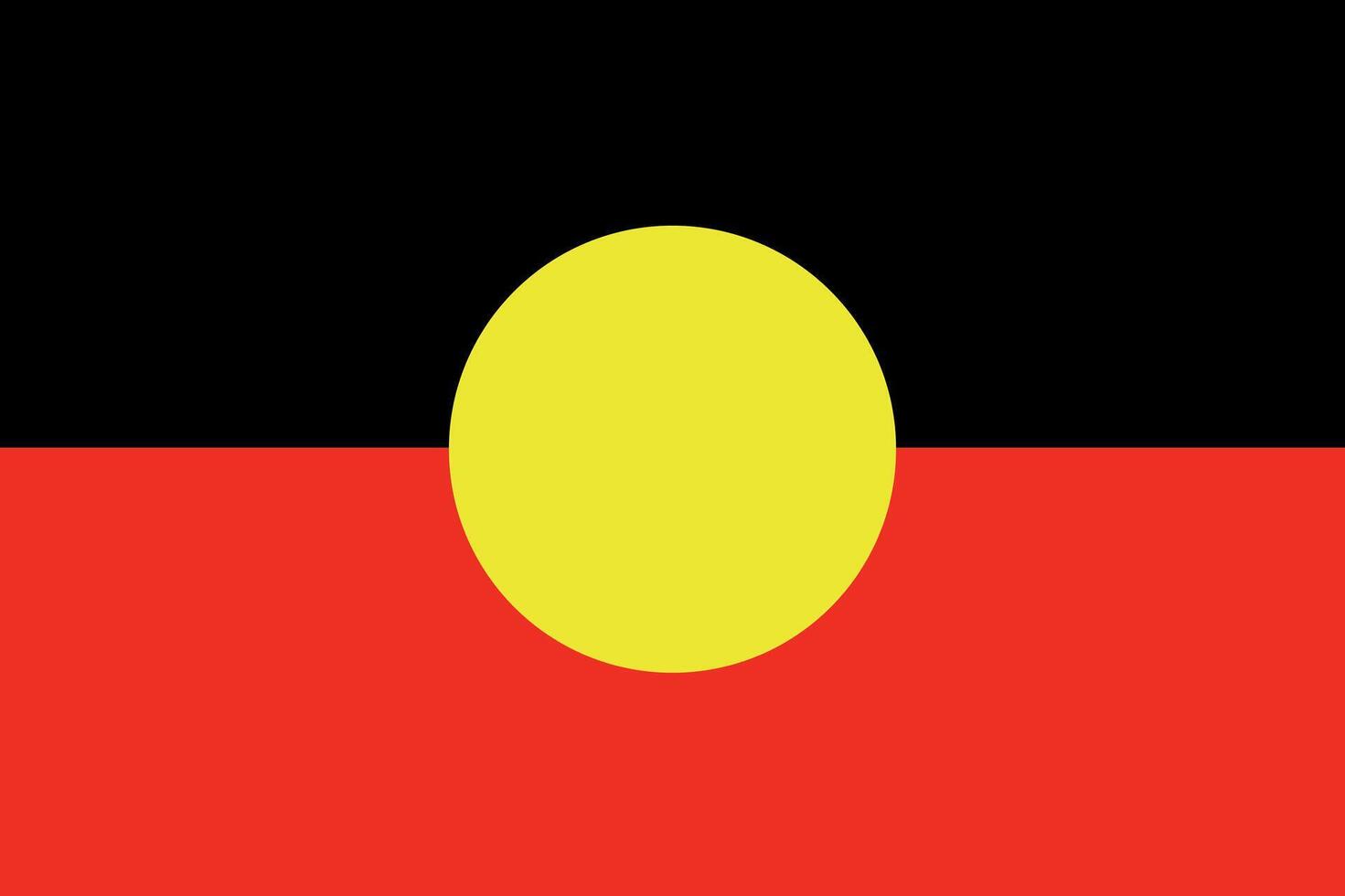Australian aboriginal flag vector