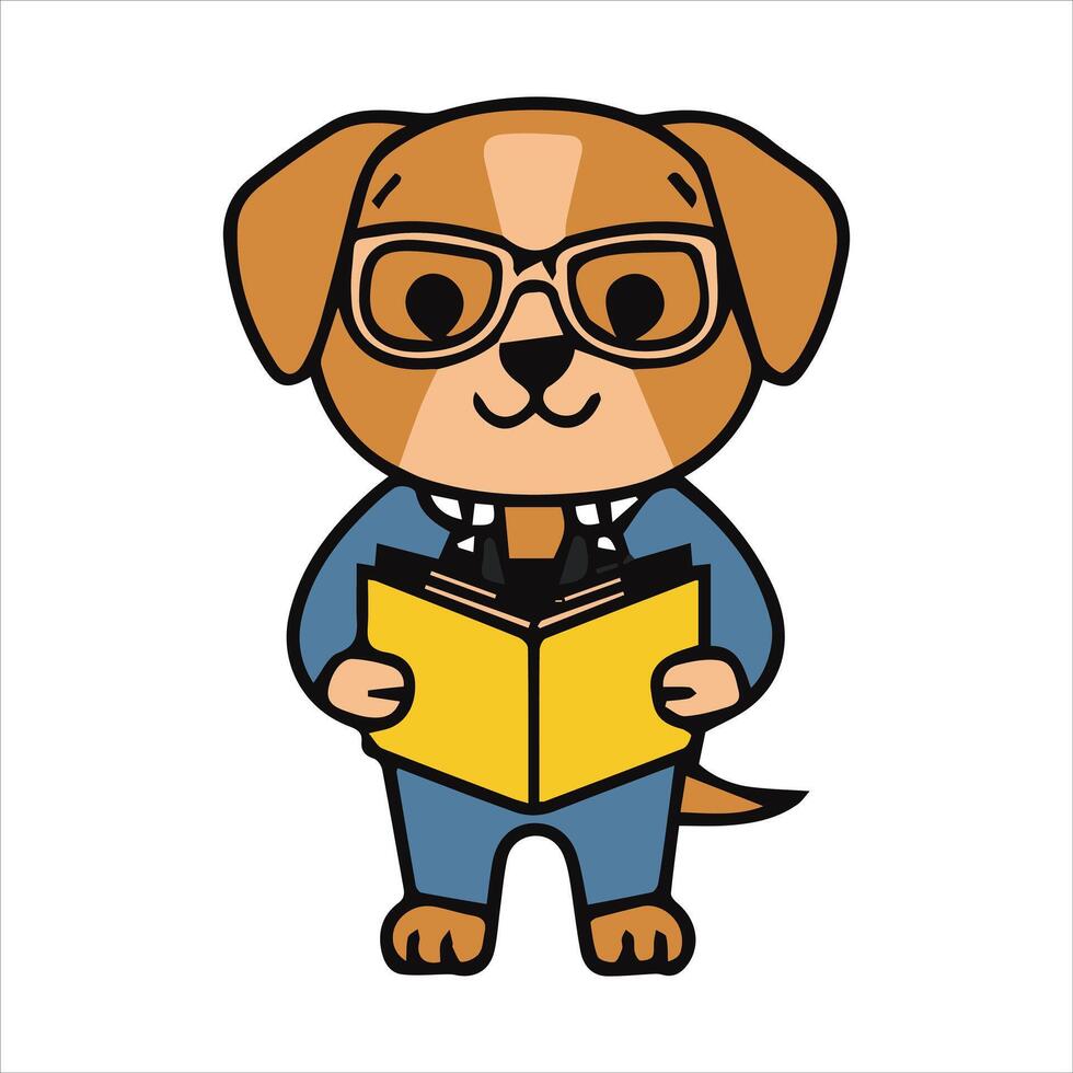 Wondrous woofs A cute dog's enchanting magic show vector