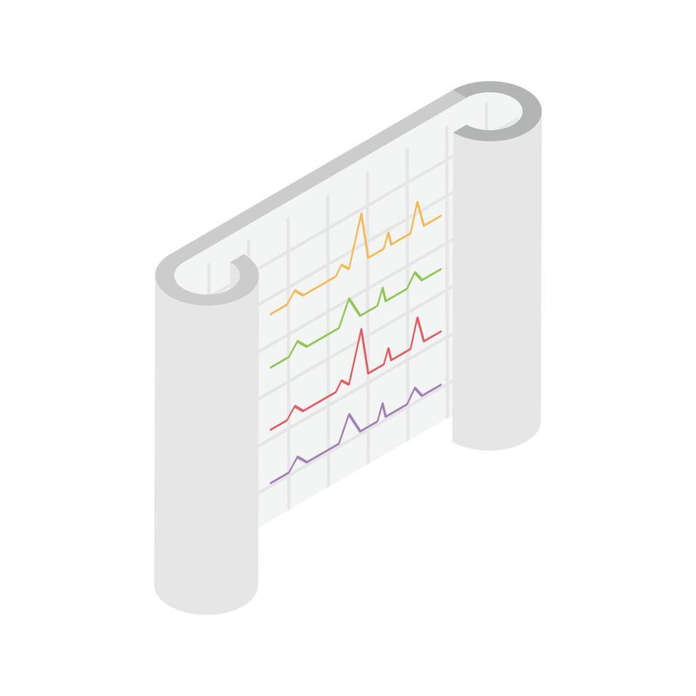 Medical heart rate chart for tracking and monitoring cardiac health vector
