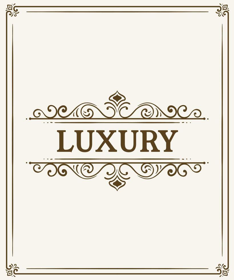 Decorative vintage frames and borders, design vector