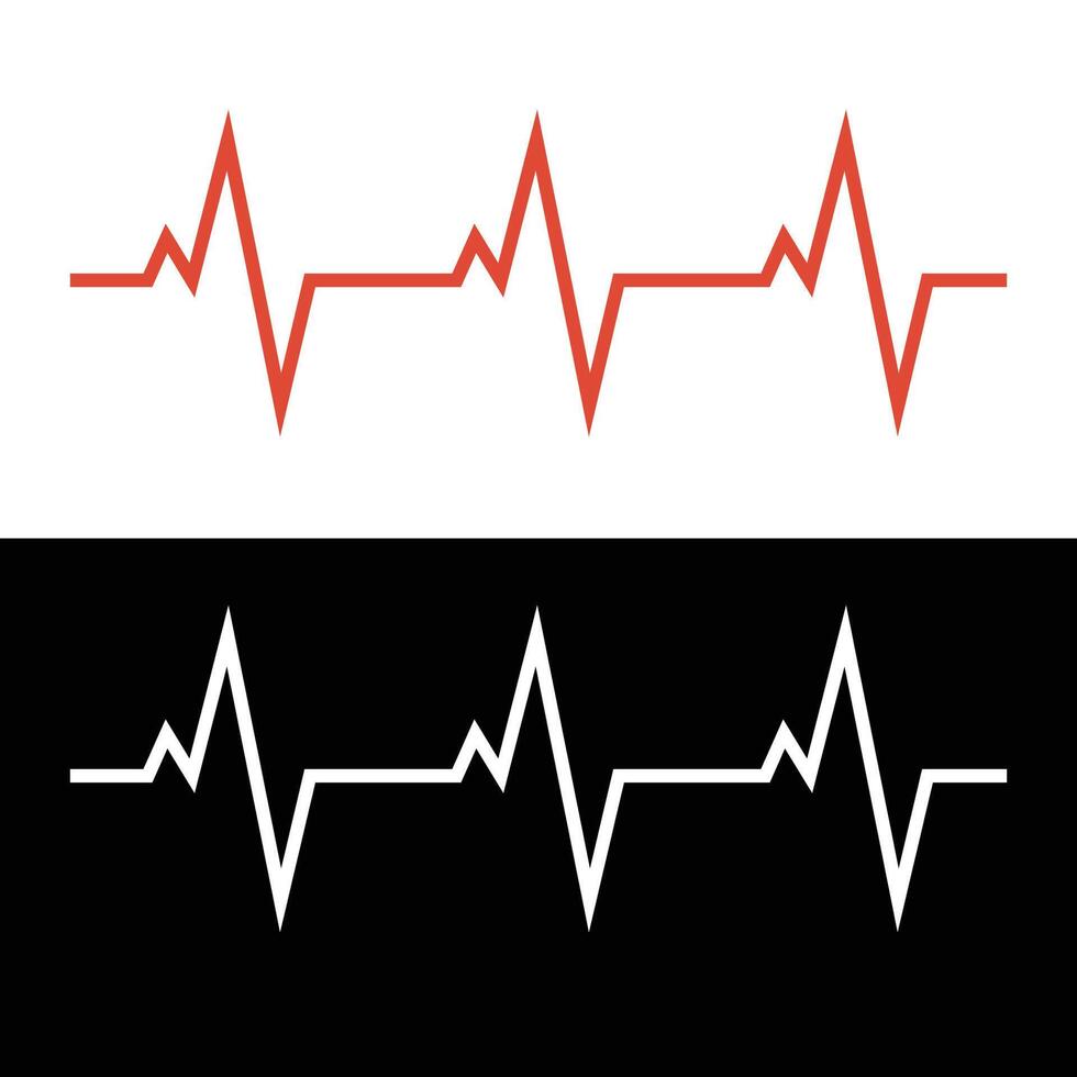 Heartbeat icon illustration vector