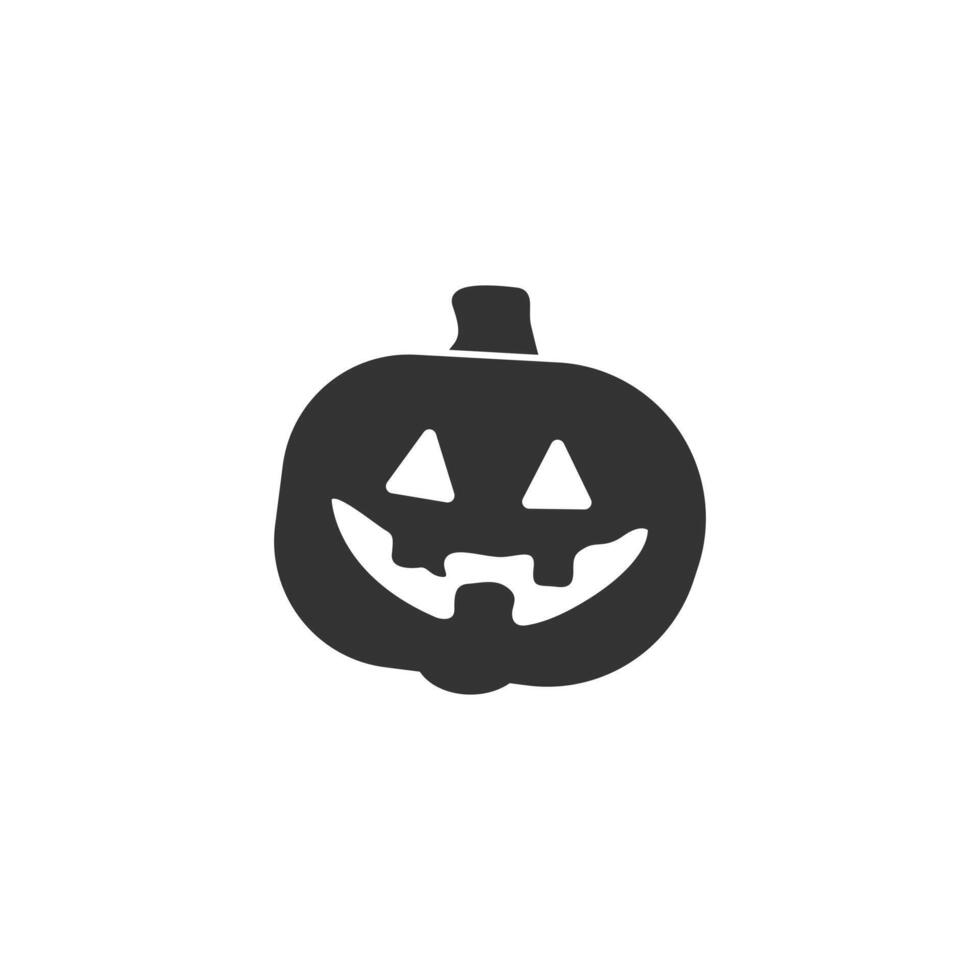 Halloween pumpkin icon isolated on white background vector
