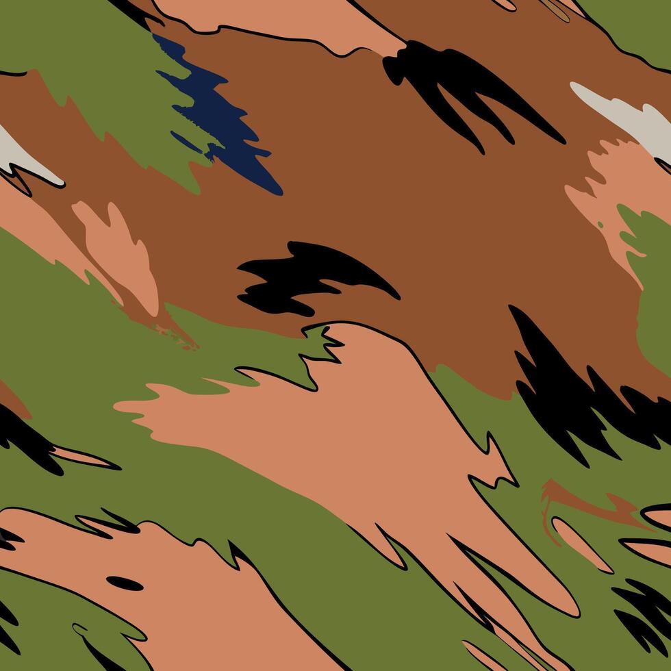A camouflage pattern with many different colors vector