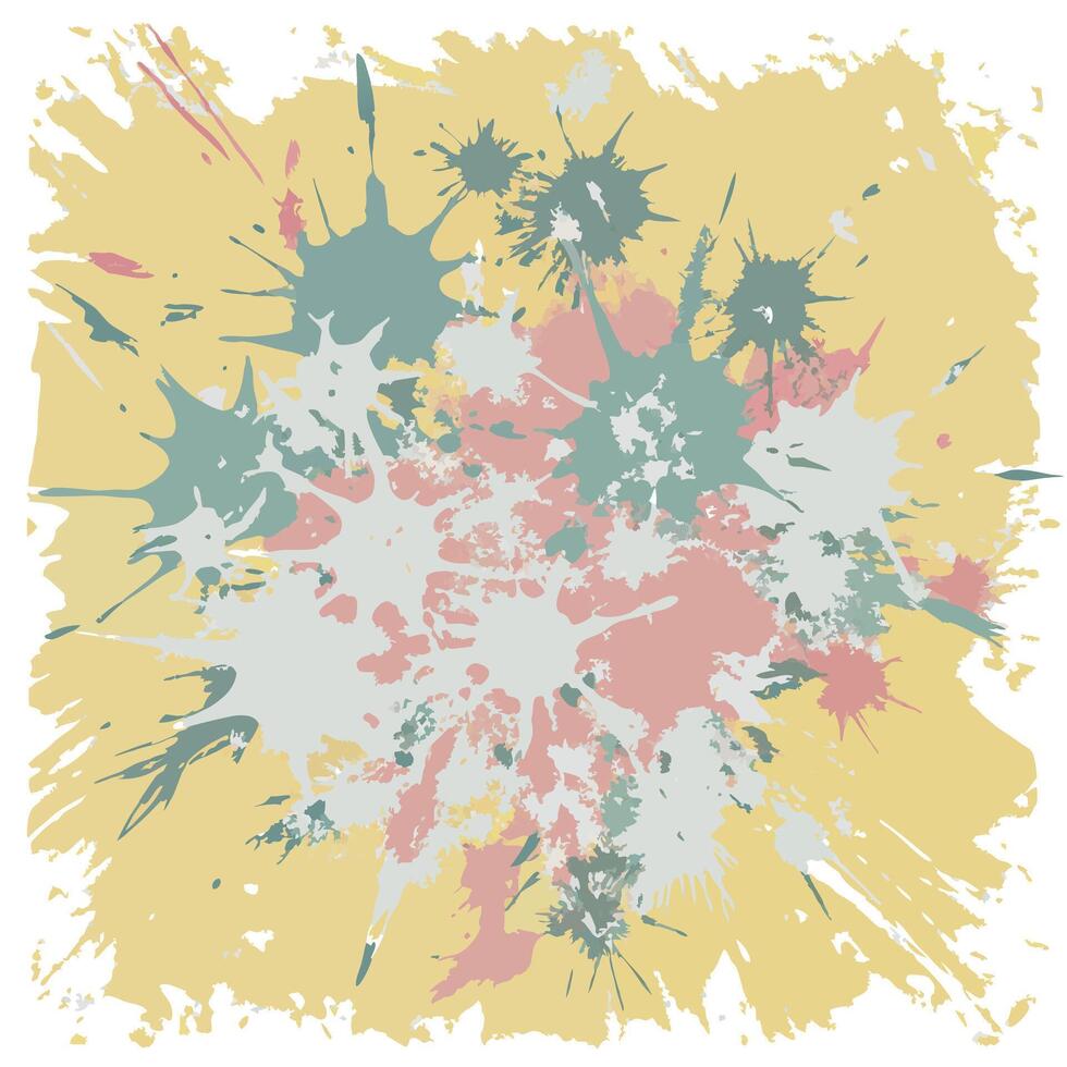 Abstract grunge paint splatter background vector
