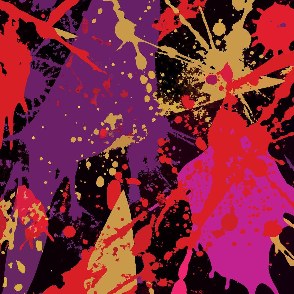 A colorful abstract background with paint splatters vector