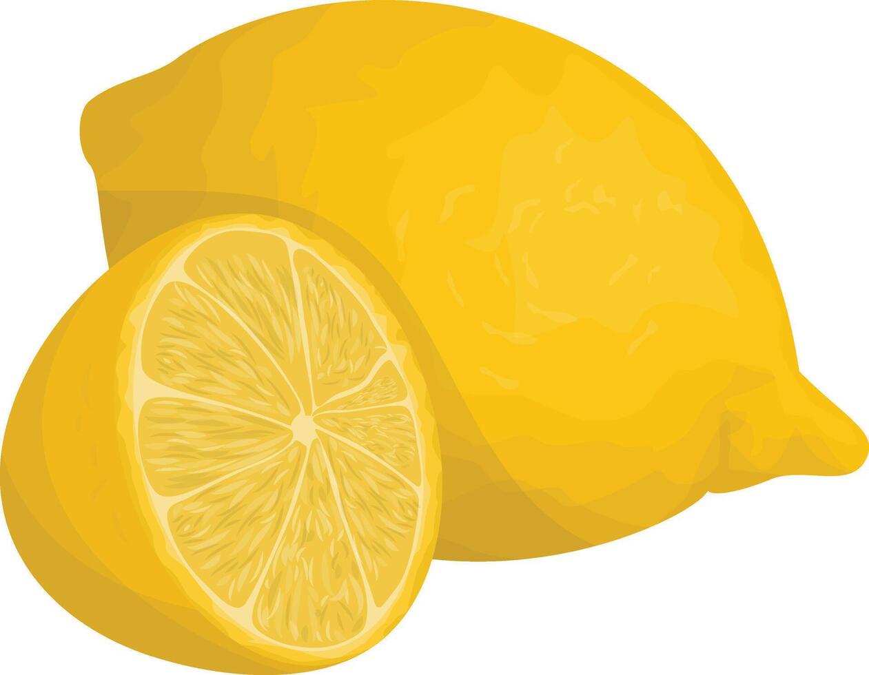 Colorful Juicy Lemons vector
