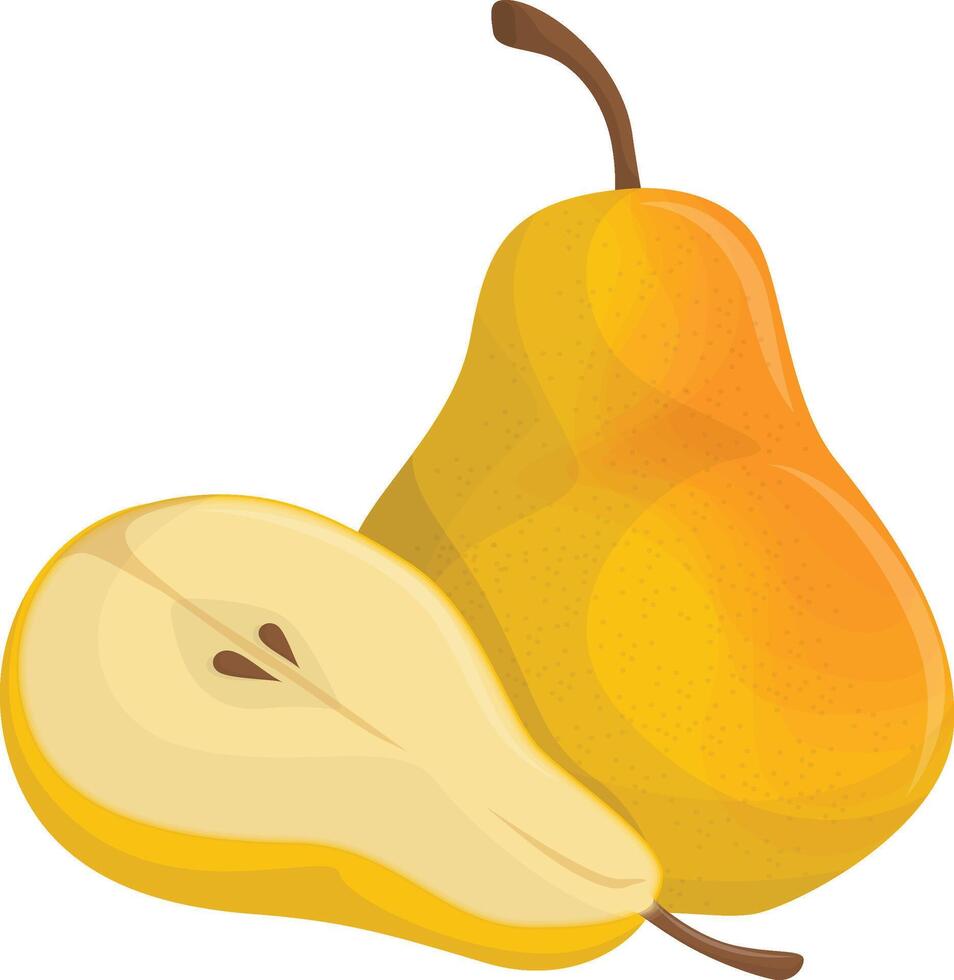 Isolated Pear Icon vector