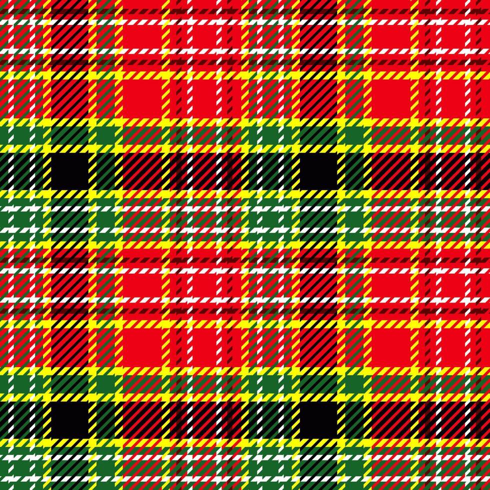 Christmas themed plaid style background design vector