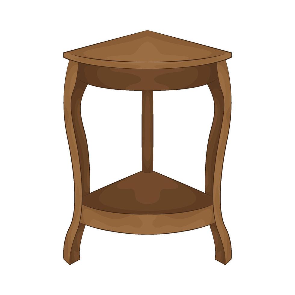 Illustration of corner table vector