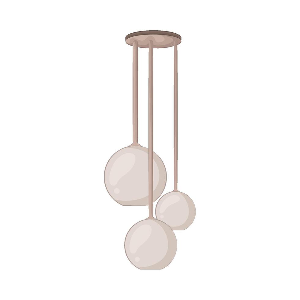 Illustration of hanging lamp vector