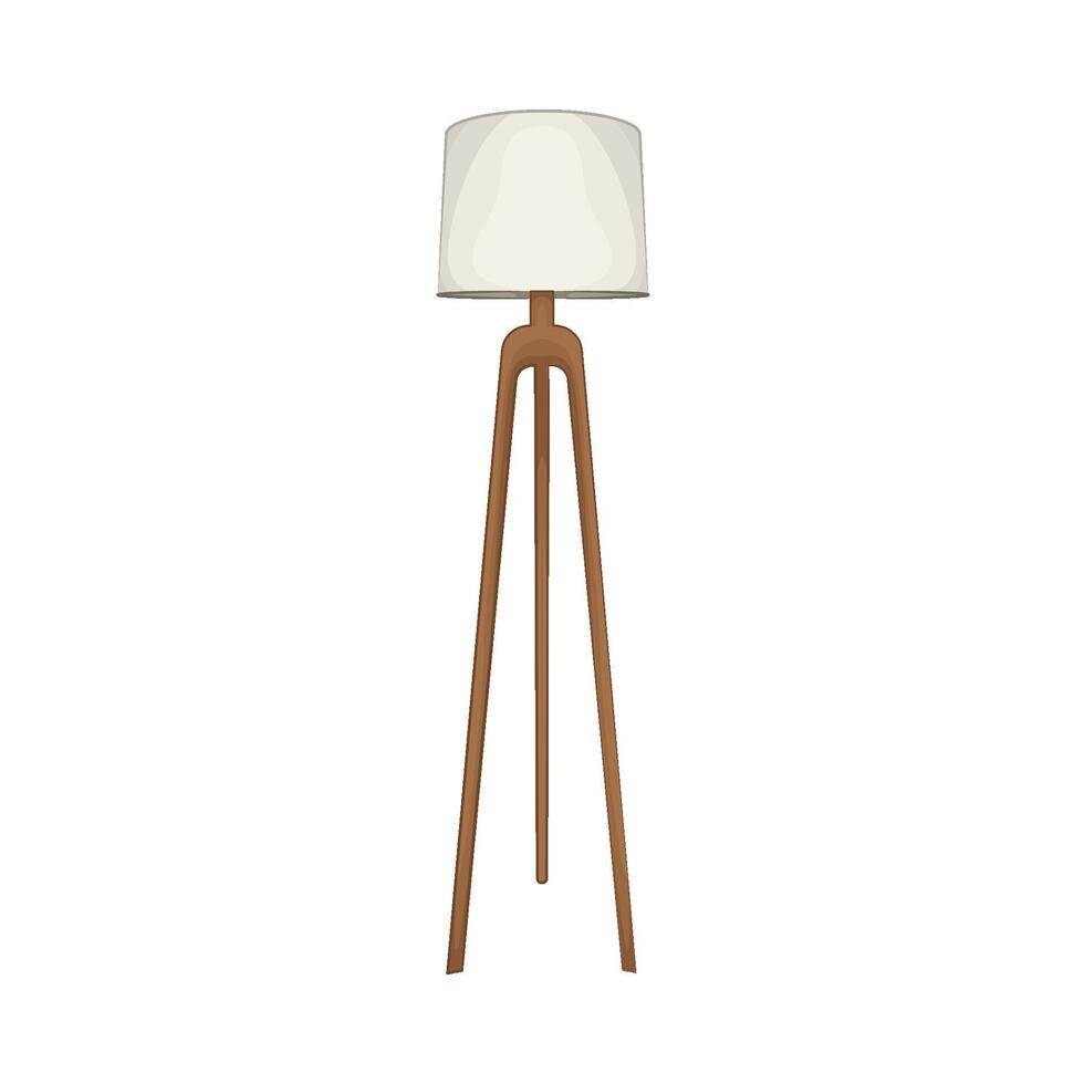 Illustration of floor lamp vector