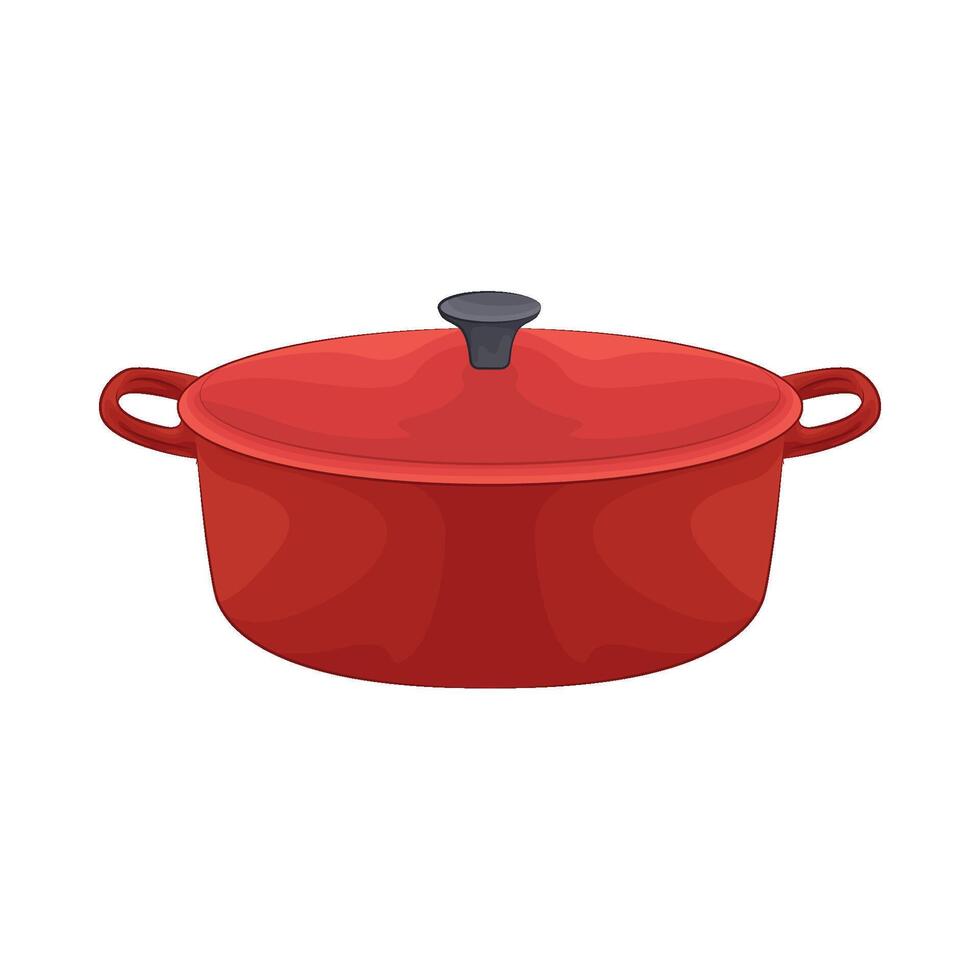 Illustration of cooking pot vector