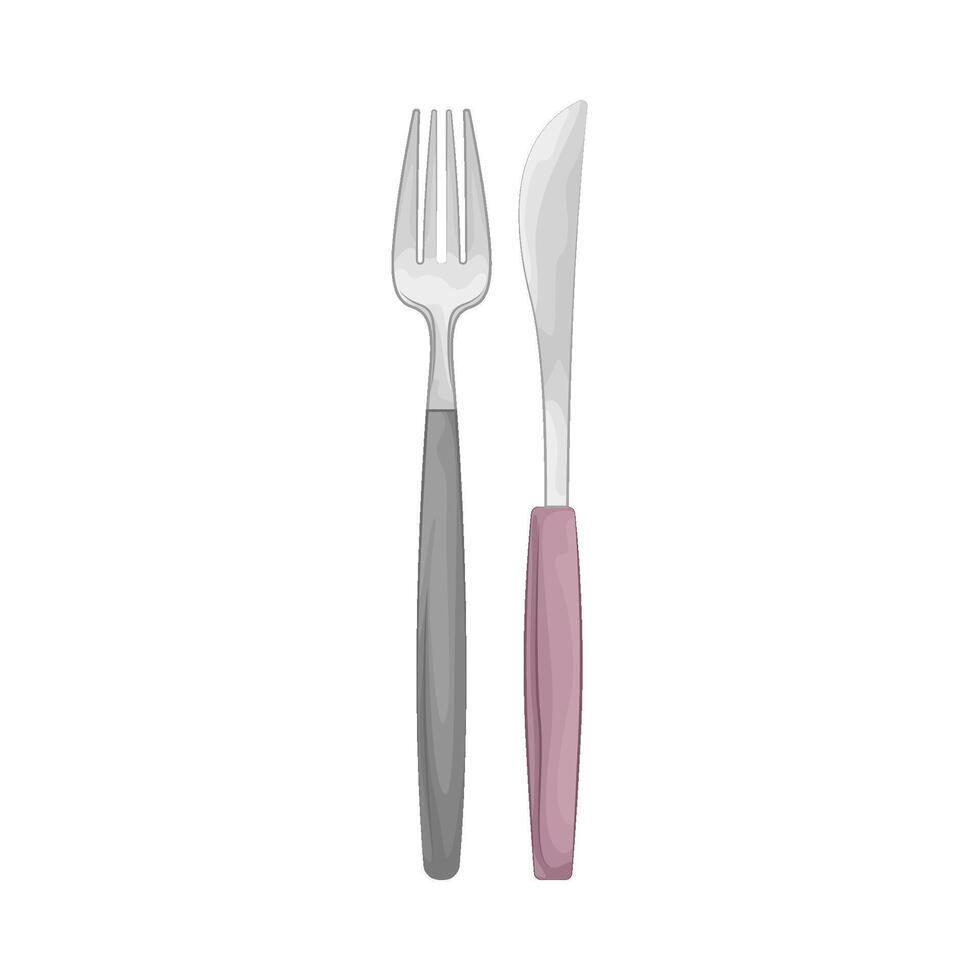 Illustration of fork and knife vector