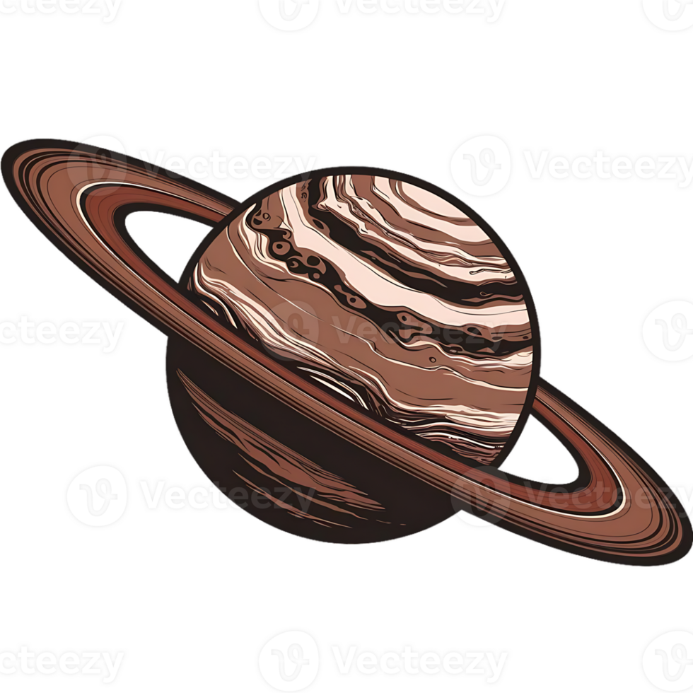 Saturn planet illustration png