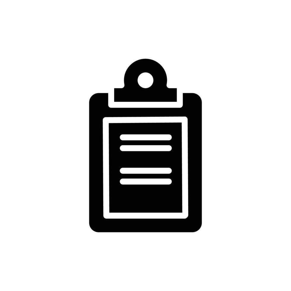 clipboard solid icon design good for web or mobile app vector