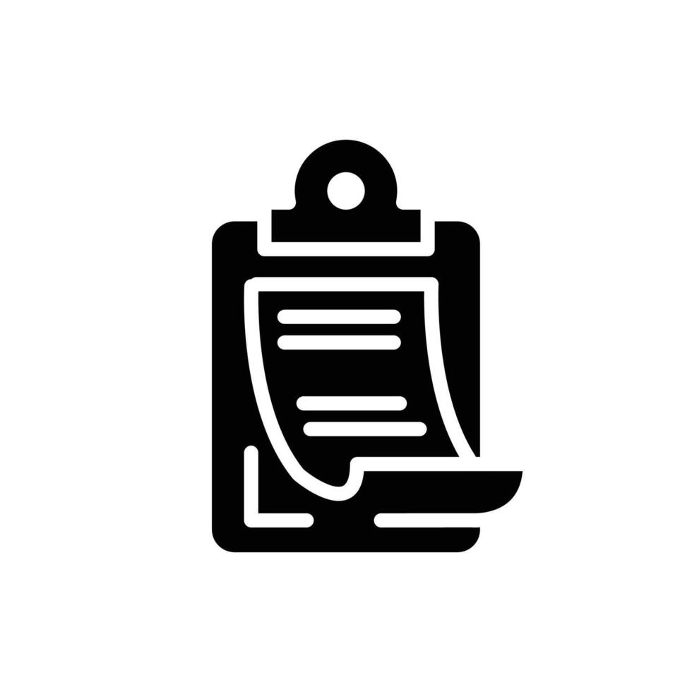 task list clipboard solid icon design good for web or mobile app vector