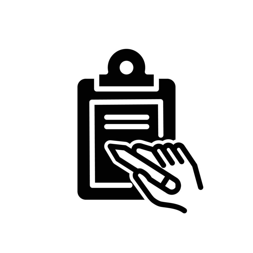 task list clipboard solid icon design good for web or mobile app vector