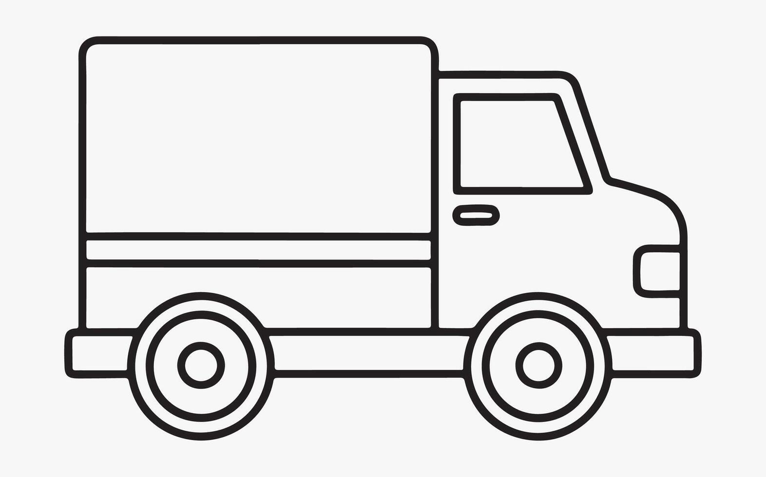 Abstract Truck Line Sketch image vector