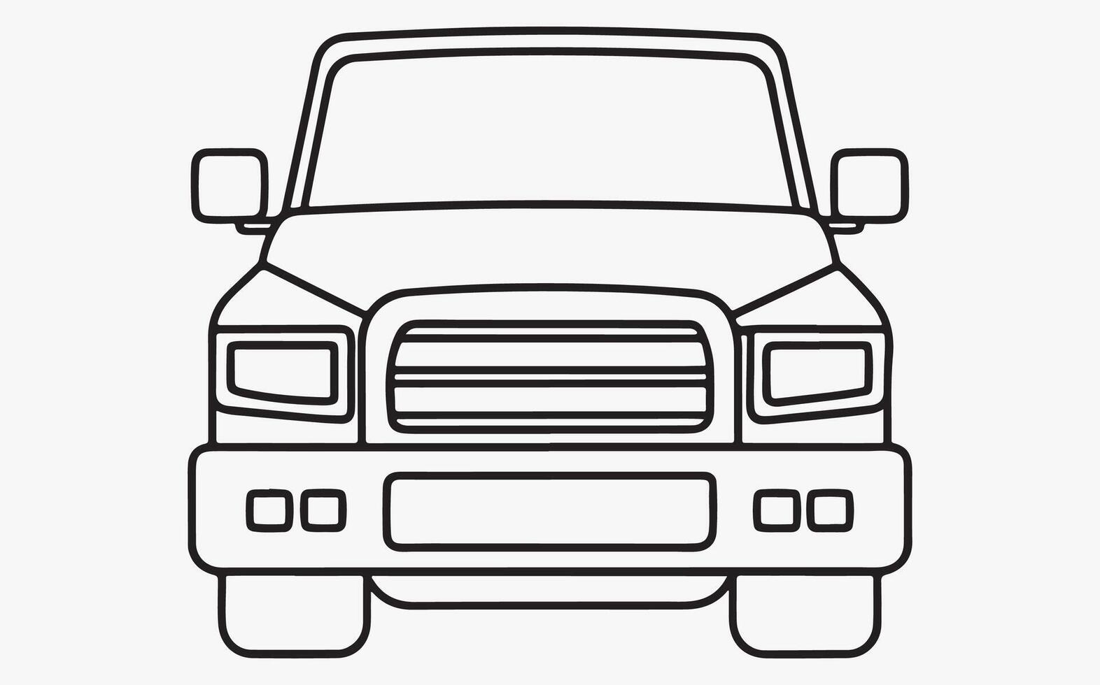 Iconic Truck Outline Design image vector