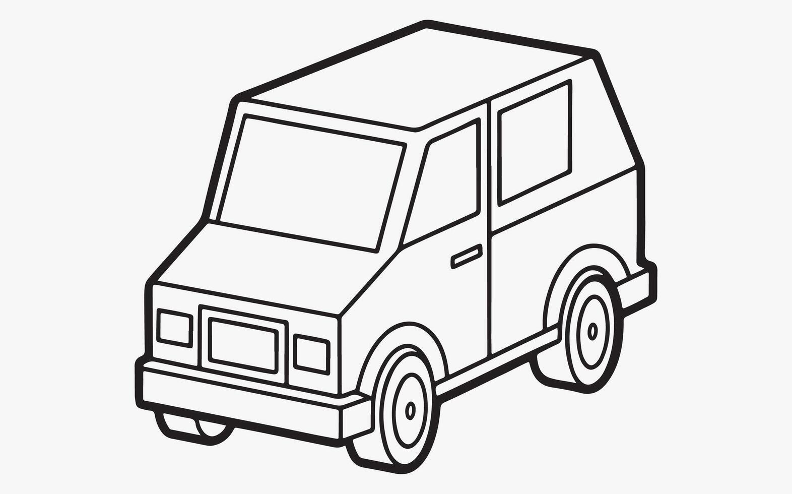 Heavy Duty Truck Silhouette vector