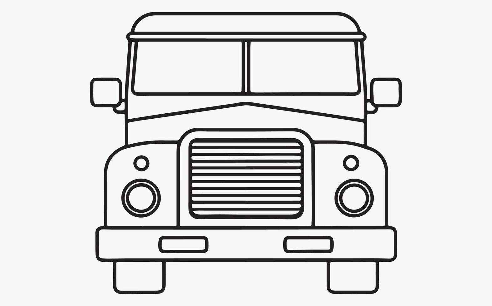 Iconic Truck Outline Design vector