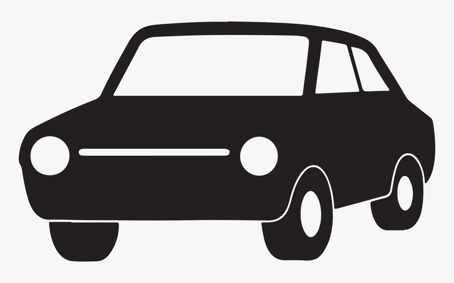 Modern Sports Car Silhouette Design image clipart vector