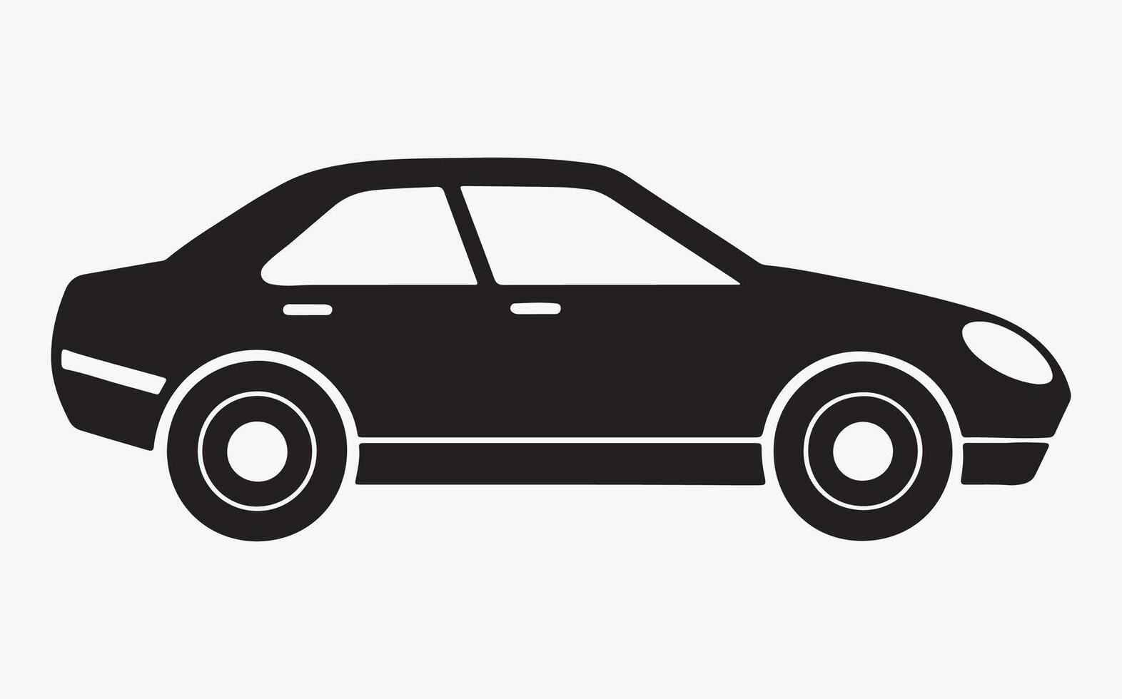 Luxury Car Silhouette Illustration image vector