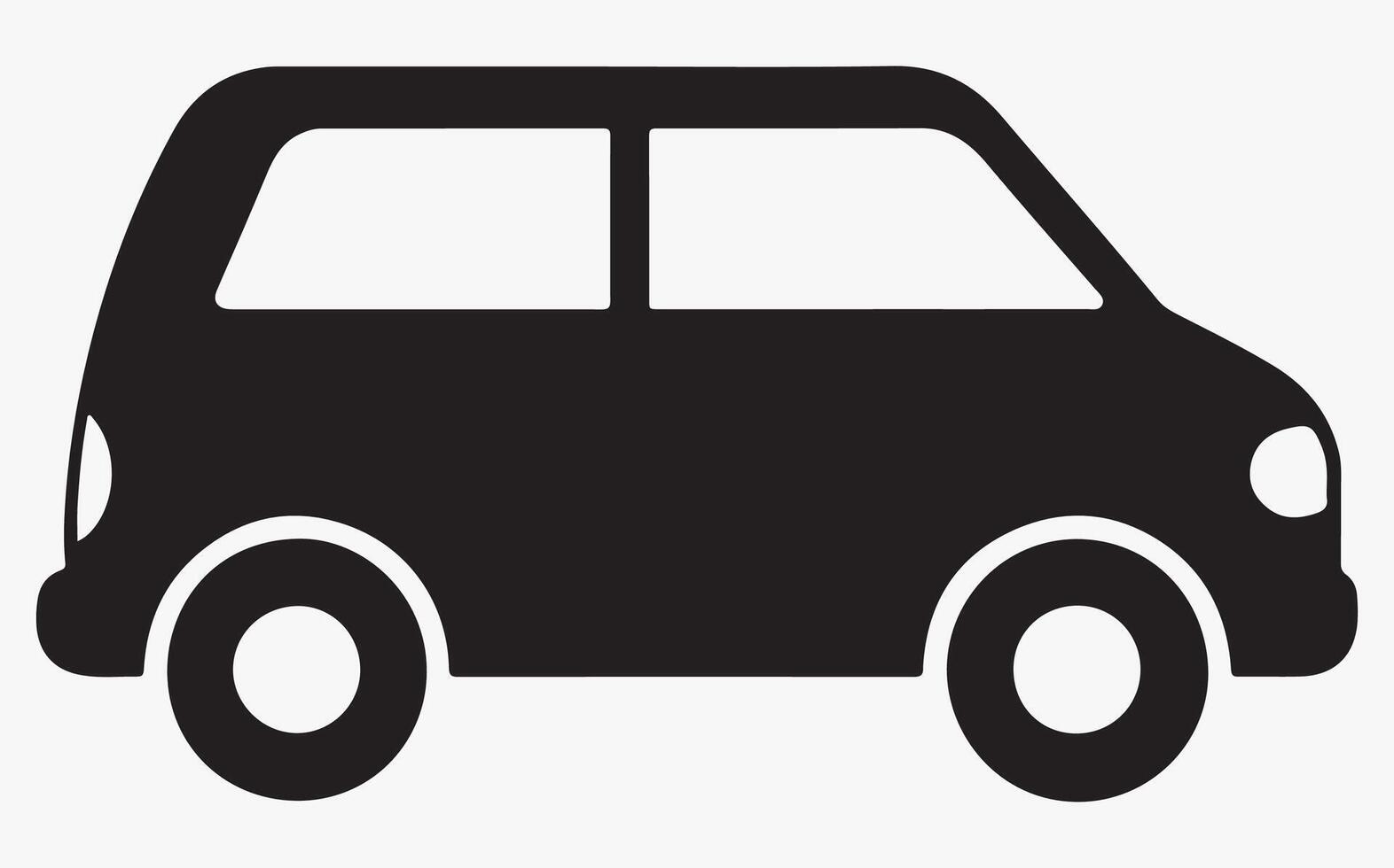 Classic Car Silhouette Line Art vector