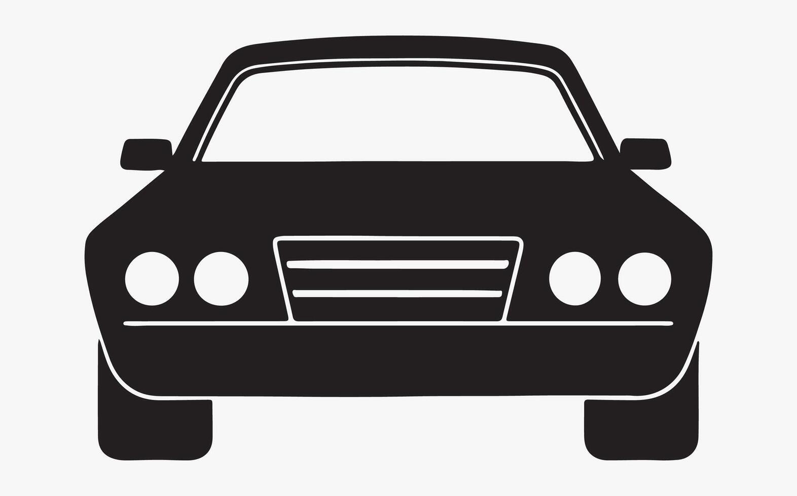 Car Silhouette Art icon image vector